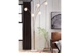 Taliya Champagne/White Arc Lamp - L725119 - Lara Furniture