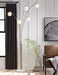 Taliya Champagne/White Arc Lamp - L725119 - Lara Furniture