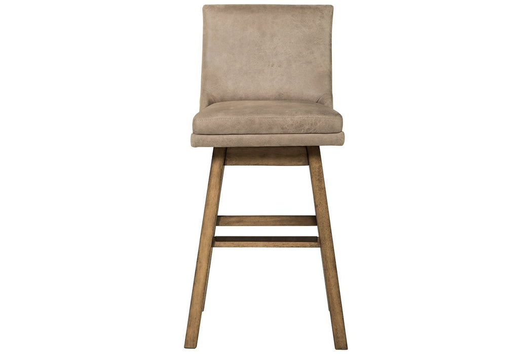 Tallenger Beige Bar Height Bar Stool (Set of 2) - D380-530 - Lara Furniture