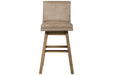 Tallenger Beige Bar Height Bar Stool (Set of 2) - D380-530 - Lara Furniture