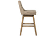 Tallenger Beige Bar Height Bar Stool (Set of 2) - D380-530 - Lara Furniture