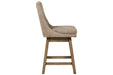 Tallenger Beige Counter Height Bar Stool (Set of 2) - D380-524 - Lara Furniture