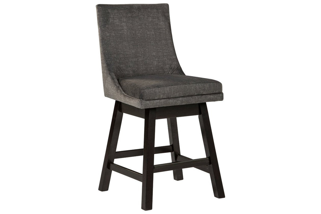 Tallenger Dark Gray Counter Height Bar Stool (Set of 2) - D380-624 - Lara Furniture