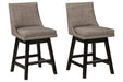 Tallenger Light Gray Counter Height Bar Stool (Set of 2) - D380-424 - Lara Furniture