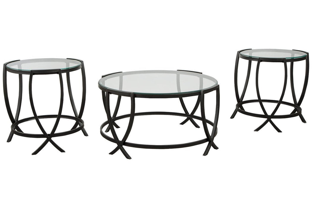 Tarrin Black Table (Set of 3) - T115-13 - Lara Furniture