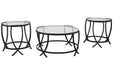 Tarrin Black Table (Set of 3) - T115-13 - Lara Furniture