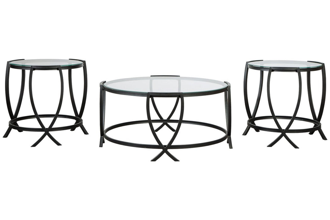 Tarrin Black Table (Set of 3) - T115-13 - Lara Furniture