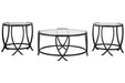 Tarrin Black Table (Set of 3) - T115-13 - Lara Furniture