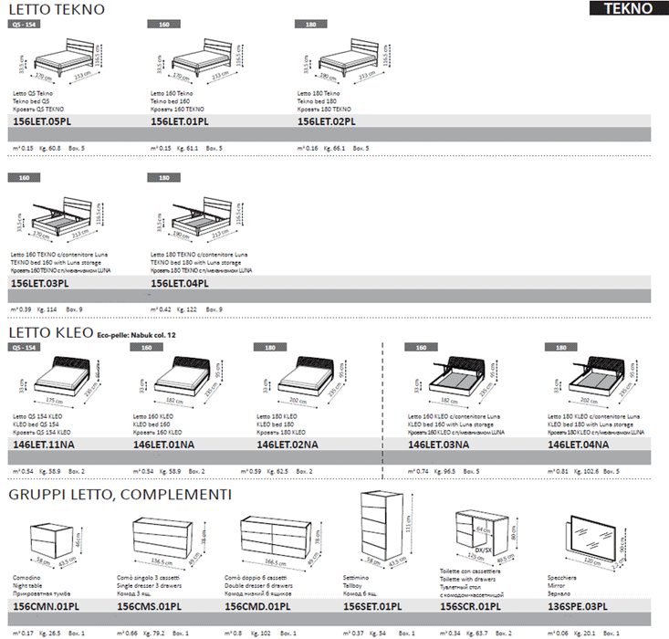 Tekno Bedroom Set - Lara Furniture