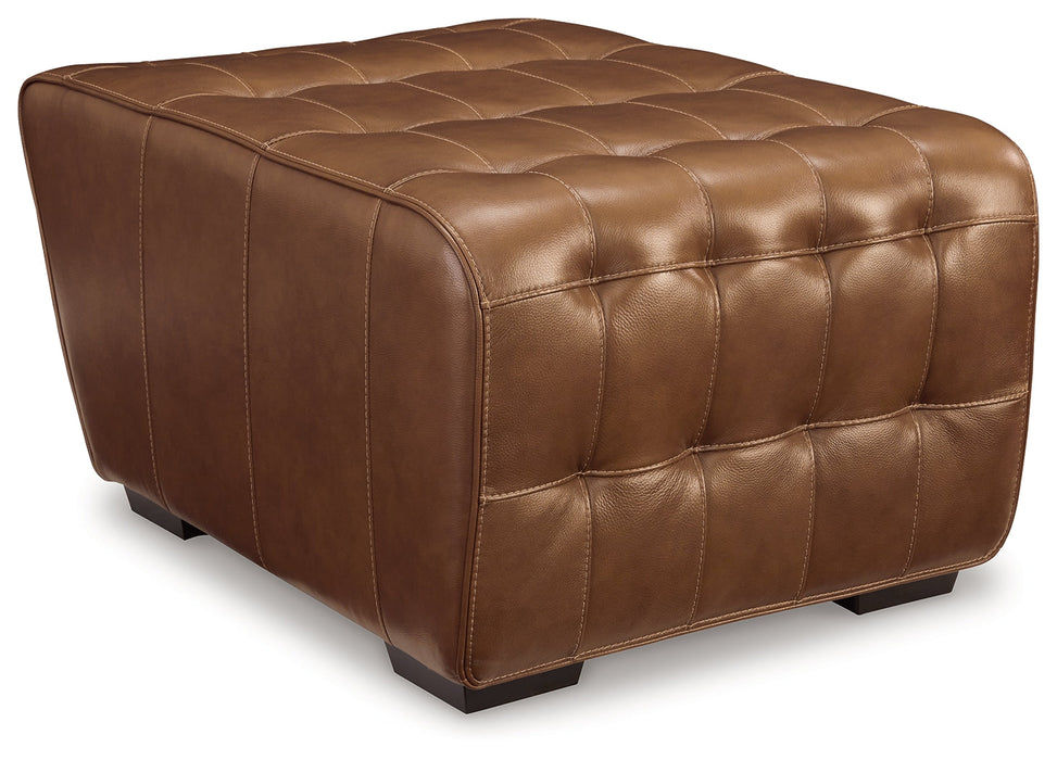 Temmpton Chocolate Oversized Accent Ottoman - U9270808