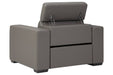 Texline Gray Power Recliner - U5960313 - Lara Furniture