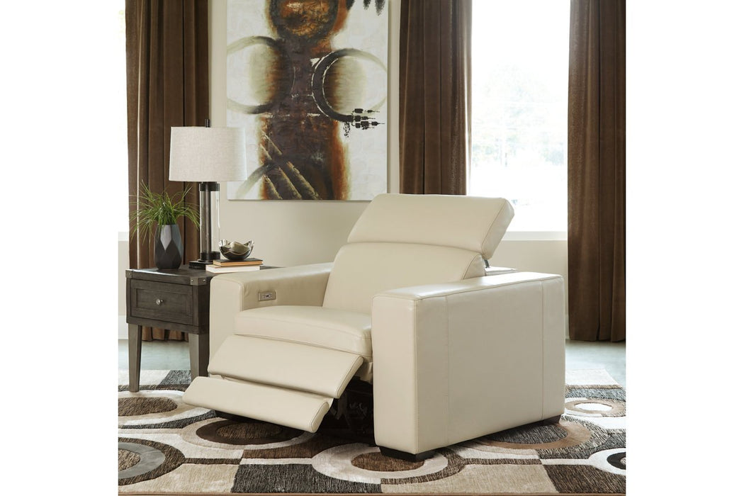 Texline Sand Power Recliner - U5960413 - Lara Furniture