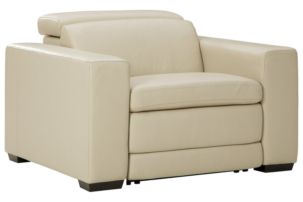 Texline Sand Power Recliner - U5960413 - Lara Furniture