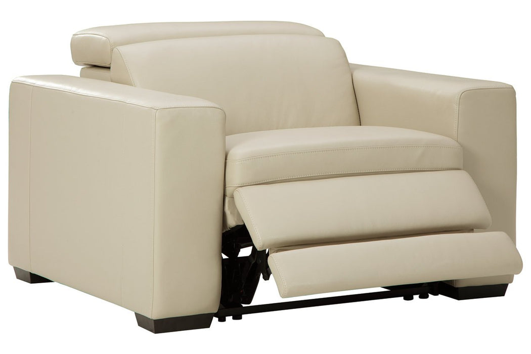 Texline Sand Power Recliner - U5960413 - Lara Furniture