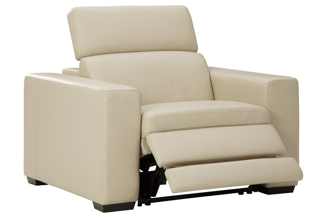 Texline Sand Power Recliner - U5960413 - Lara Furniture