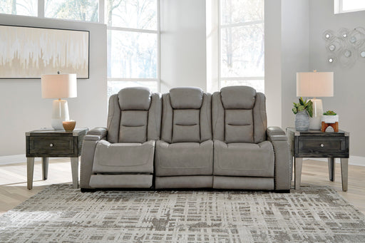 The Man-Den Gray Power Reclining Sofa - U8530515 - Lara Furniture