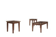 Theo Warm Brown Table (Set of 3) - T158-13 - Lara Furniture