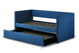 Therese Blue Daybed with Trundle - 4969BU - Lara Furniture