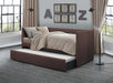 Therese Chocolate Daybed with Trundle - 4969CH - Lara Furniture