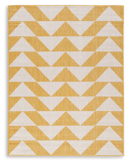 Thomley Ivory/Yellow 5' x 7' Rug - R900062