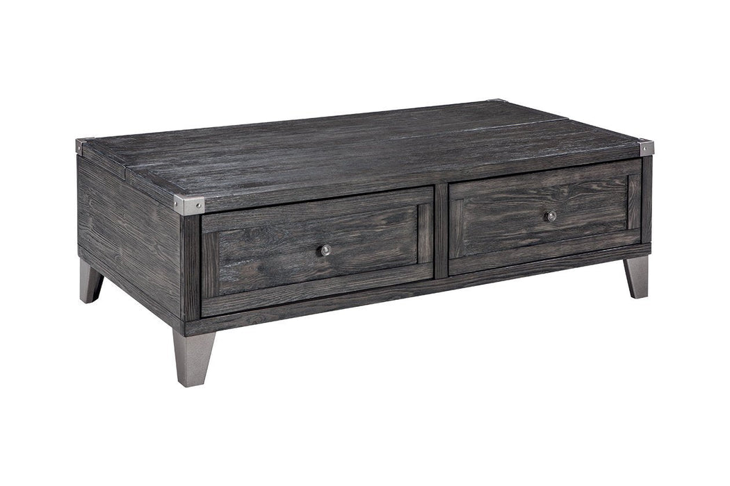 Todoe Dark Gray Coffee Table with Lift Top - T901-9 - Lara Furniture