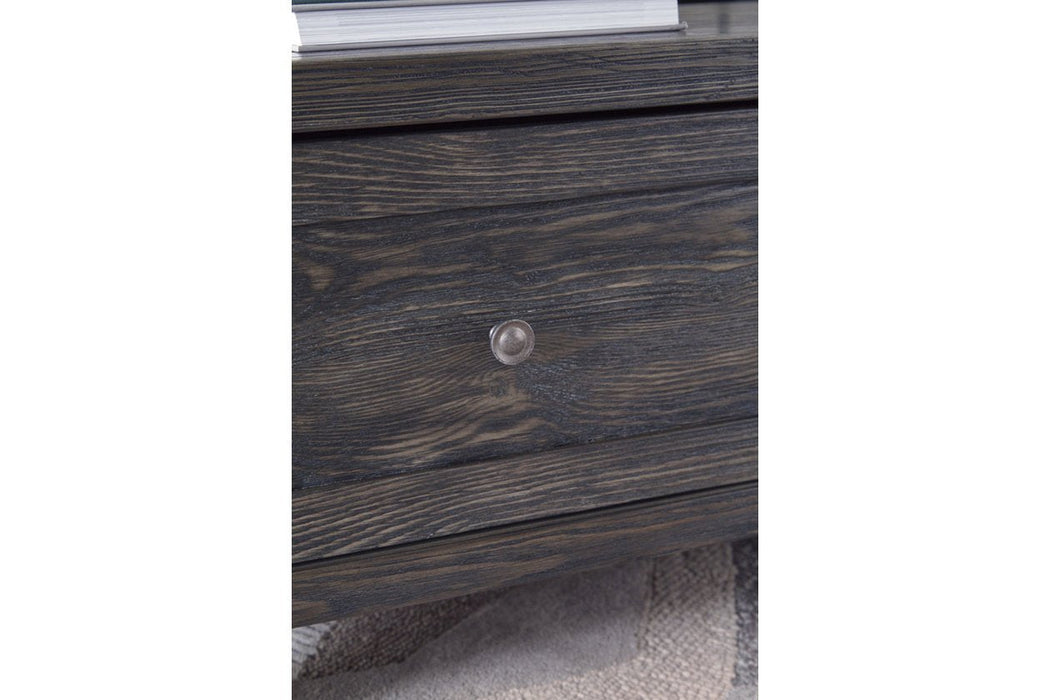 Todoe Dark Gray Coffee Table with Lift Top - T901-9 - Lara Furniture