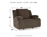 Top Tier 5-Piece Sectional with Recliner in Chocolate - PKG019386