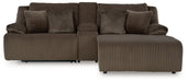 Top Tier Sofa and Recliner in Chocolate - PKG019387