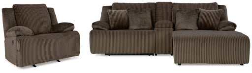 Top Tier Sofa and Recliner in Chocolate - PKG019387