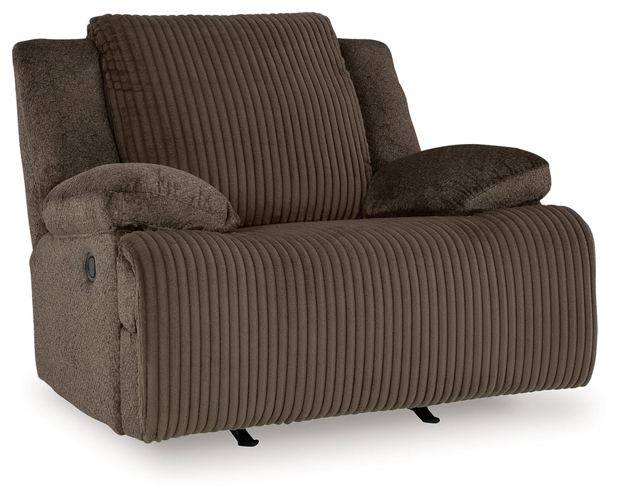 Top Tier Sofa and Recliner in Chocolate - PKG019387