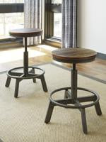 Torjin Brown/Gray Counter Height Stool (Set of 2) - D440-024 - Lara Furniture