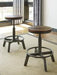 Torjin Brown/Gray Counter Height Stool (Set of 2) - D440-024 - Lara Furniture