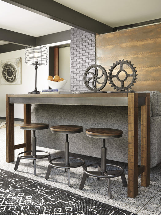 Torjin Gray-Brown Counter Height Set - Lara Furniture