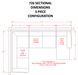 Tracling Slate RAF Sectional - Lara Furniture