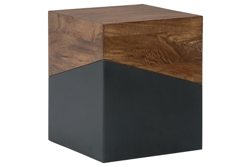 Trailbend Brown/Gunmetal Accent Table - A4000311 - Lara Furniture