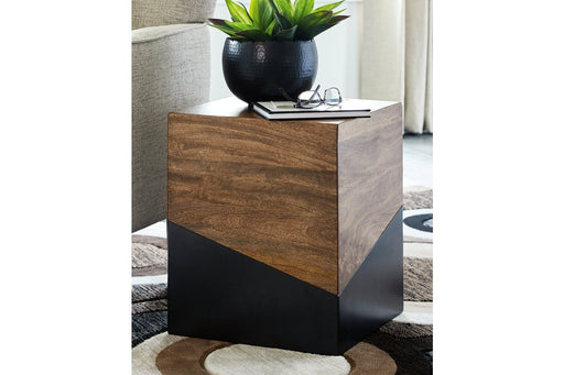 Trailbend Brown/Gunmetal Accent Table - A4000311 - Lara Furniture