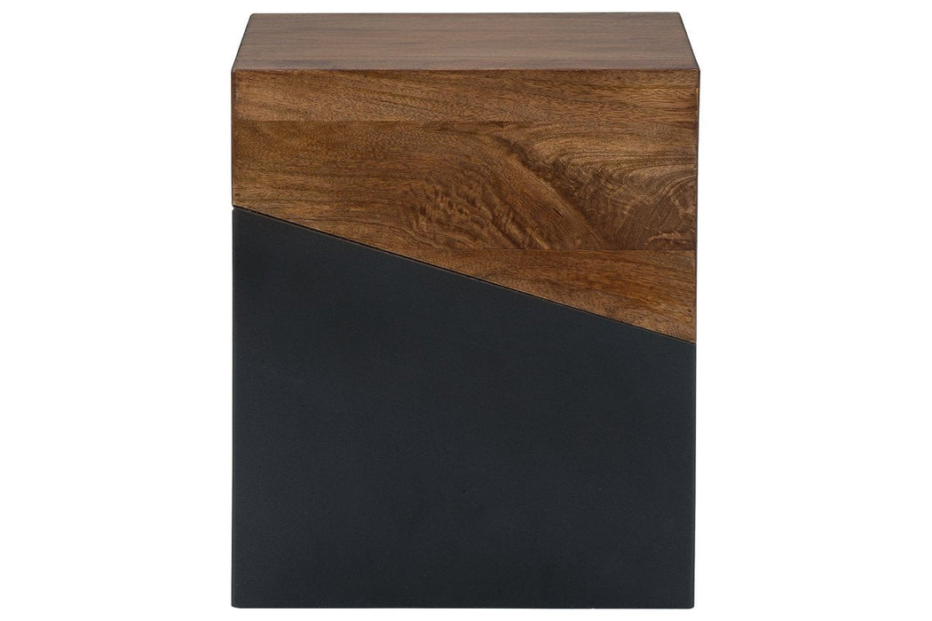 Trailbend Brown/Gunmetal Accent Table - A4000311 - Lara Furniture