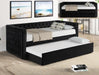 Trina Black Daybed - Lara Furniture