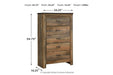 Trinell Brown Chest of Drawers - B446-46 - Lara Furniture