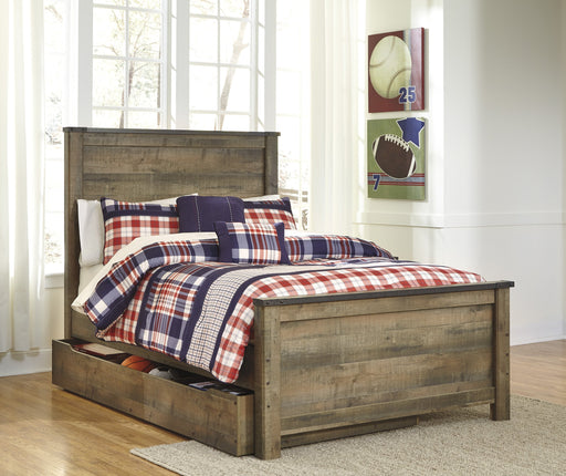 Trinell Brown Full Panel Bed - Lara Furniture