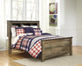 Trinell Brown Full Panel Bookcase Bed - Lara Furniture