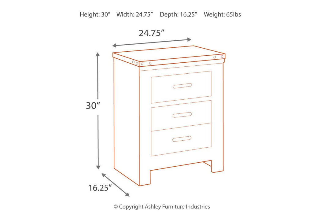 Trinell Brown Nightstand - B446-92 - Lara Furniture