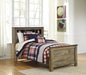 Trinell Brown Twin Panel Bookcase Bed - Lara Furniture