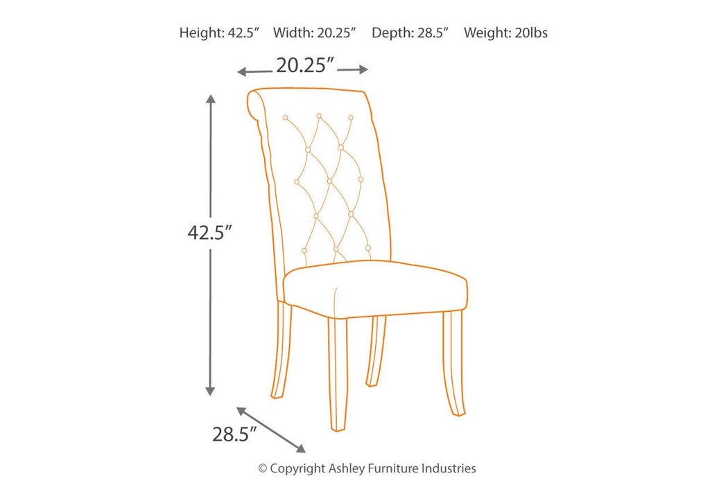 Tripton Graphite Dining Chair (Set of 2) - D530-02 - Lara Furniture