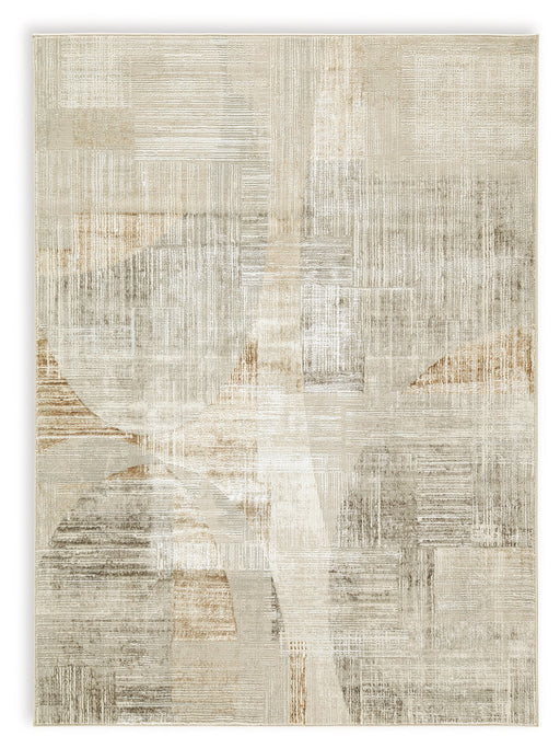 Truward Linen/Gray/Caramel Medium Rug - R406472