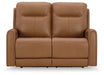 Tryanny Butterscotch Power Reclining Loveseat - U9370414