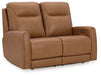 Tryanny Butterscotch Power Reclining Loveseat - U9370414