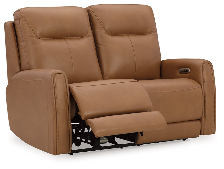 Tryanny Butterscotch Power Reclining Loveseat - U9370414