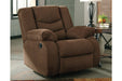 Tulen Chocolate Recliner - 9860525 - Lara Furniture