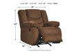 Tulen Chocolate Recliner - 9860525 - Lara Furniture